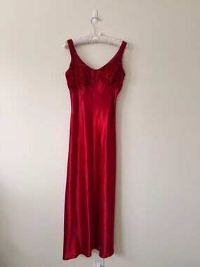 Vintage Dress satin and velvet
